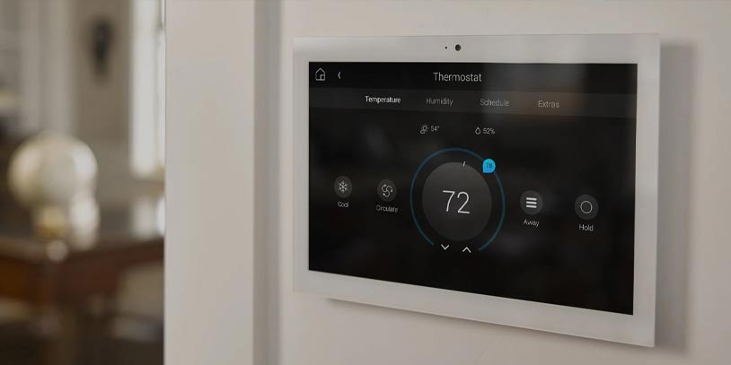 Control 4 smart home climate control automation