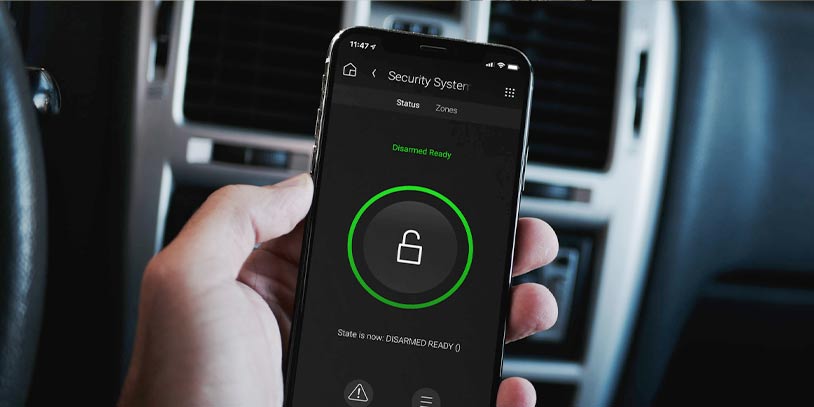 Control4 home security mobile app