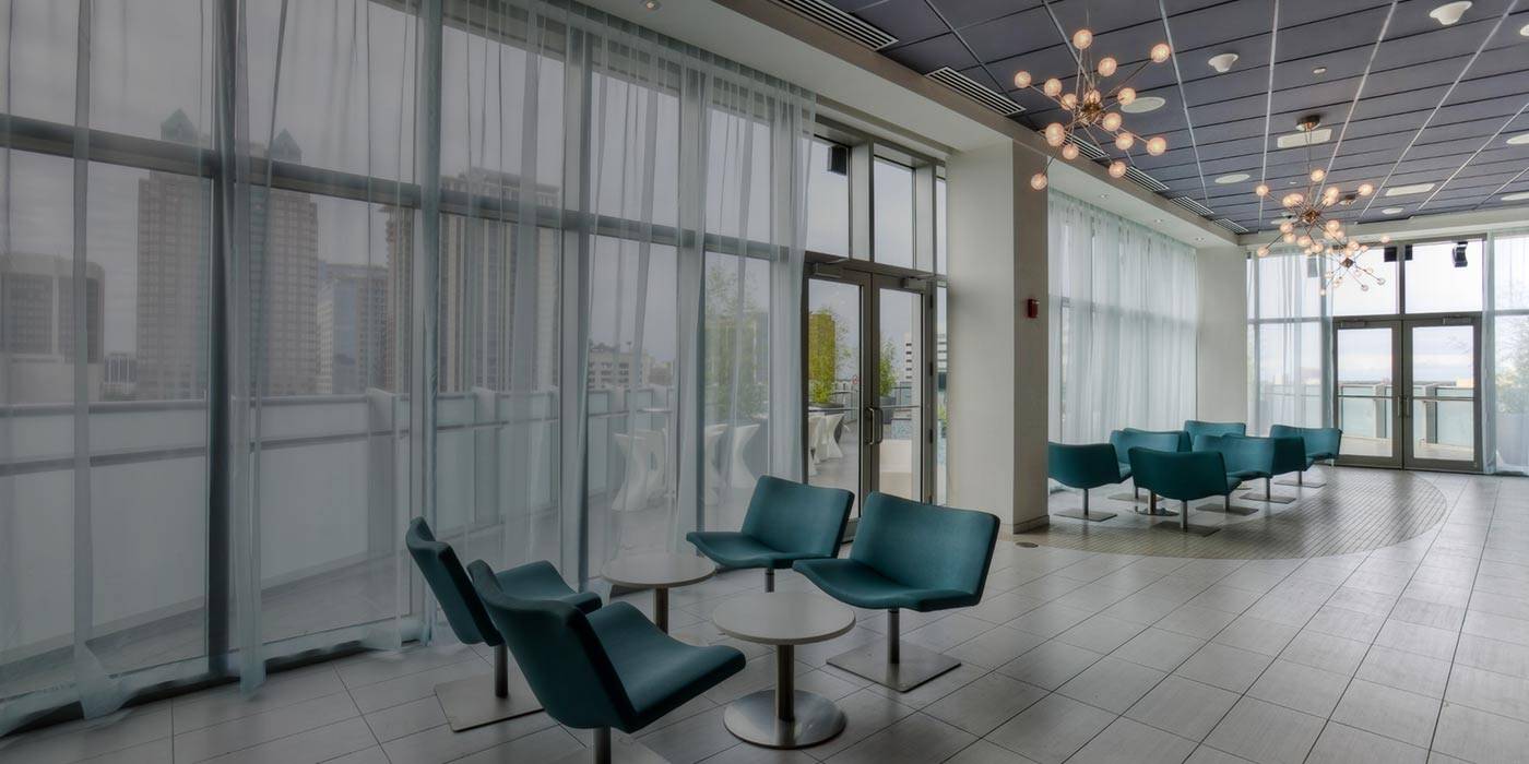 Pair fashion with technology by incorporating automated shades in your design.